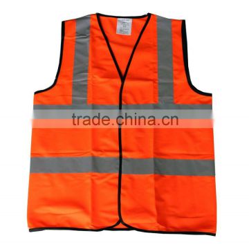 Reflective Safety Vest Neon Red Safety Vest with Reflective Strips Size XL