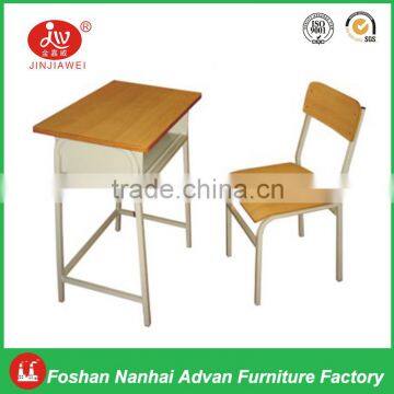 Cheap single school desk and chair