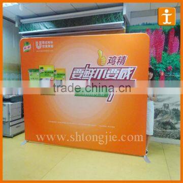 Aluminum And Tension Fabric Exhibition Booth Pop Up Display Stand