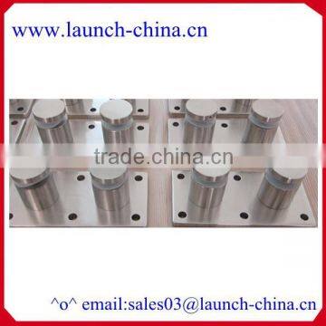 Stainless Steel Double Glass Standoff With 200*100*10mm Back Plate