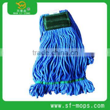 D200B Loop End Blue Strip Polyester Dry Mop photo-2