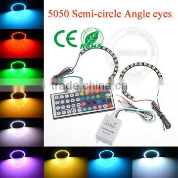 92/104/124/131 mm Semi-circle 5050 Led Smd Rgb Angel Eyes