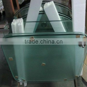 Shaped Glastisch / shaped glass table top with EN12150 certificate