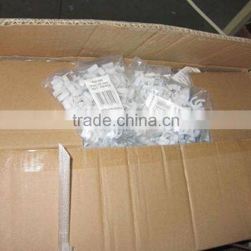 on sales white circle nail wire clip/round cable clips