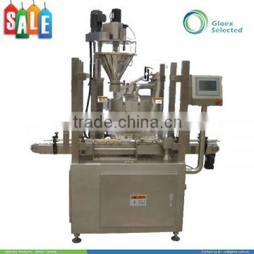 Rotary Type high dosing accuracy and speed. packaging machine for powder in can