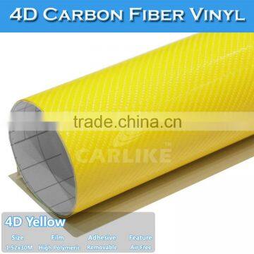 Factory Supply 1.52x30m Easy To Wrap Car Vinyl Wrapping 4d Carbon Fiber 4d CF