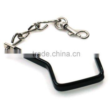 China supplier vinyl coated metal 7 hook hanger hook with chain for bag