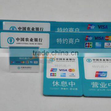 Custom Dimension Unionpay Bank Acrylic Signs photo-2