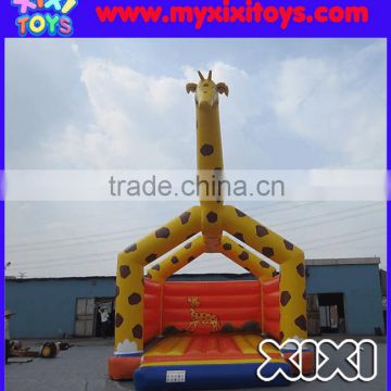 XIXI Guangzhou factory inflatable giraffe jumping bouncer for fundraiser & parties