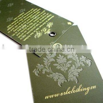 garment hang tag printing with beautiful price