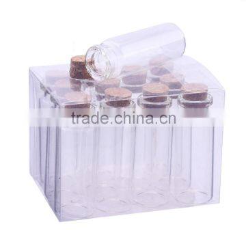 0.5 oz Empty Glass Tube With Cork,Glass Jar With Plastic Lid