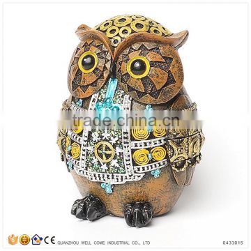 Money Saving Box for Kids Resin Owl Ornaments for Home