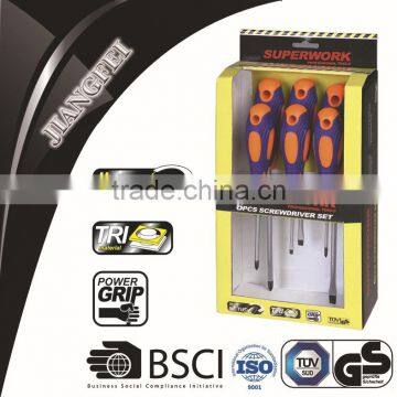 D9951-3 6PCS MAGNETIC COLOR BOX GS crv screwdriver set