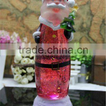 santa christmas snowman water glitter light led christmas light