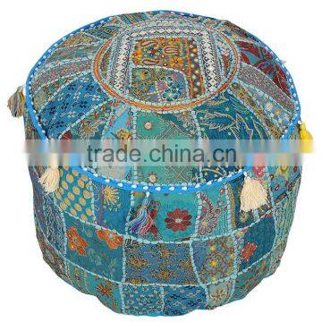 2015 Vintage style Pouf/ European style furniture/ Handmade Fabric Pouf