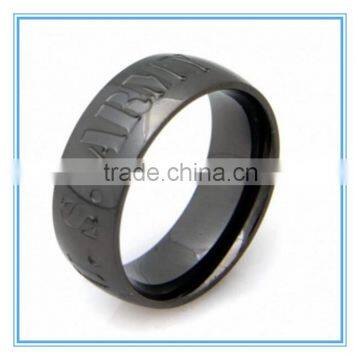 US Army Stainless Steel Gunmetal Ring