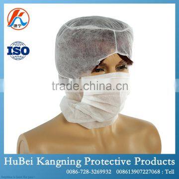 PP Sterile Disposable white Worker sapce cap with mask wholesale for European market