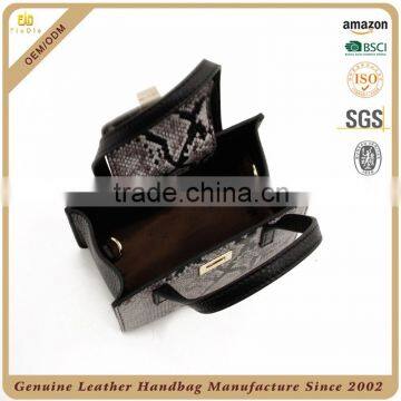 CSS1799-003 Chinese Leather Bag Manufacturer Snake Grain Genuine Leather Small Elegant Evening Clutch Bag photo-4