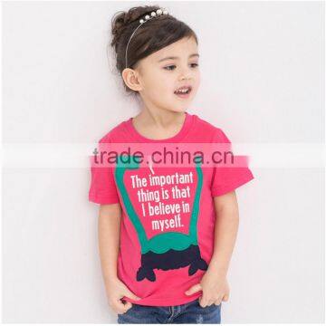 OEM/ ODM Children's T-Shirts cute dinosaur 100% cotton high quality fabric and paint care every inch of your sweetheart skin
