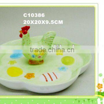 ceramic napkin ring holder