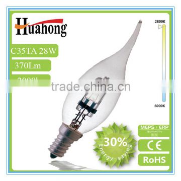 ECO halogen bulb Clear 230V 28W C35T Halogen Lamp