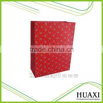 Top quality recycled cardboard paper red dots bags for gift