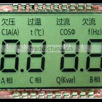 TN positive monochrome voltmeter lcd display