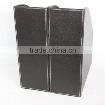 High Quality Faux Leather Document File Box/Classical MDF File Holder photo-6