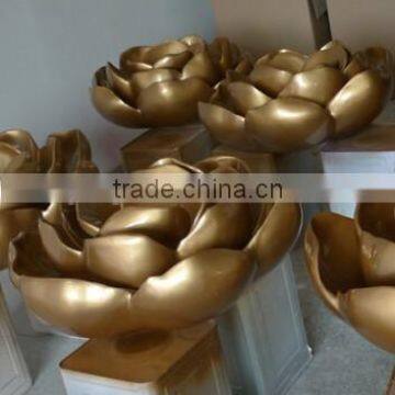 modern fiberglass flower decorations for new year