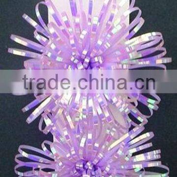 HOT SALE Gift Wrapping Decorations 3.5" Shiny Lilac Fancy Sparkle Flower