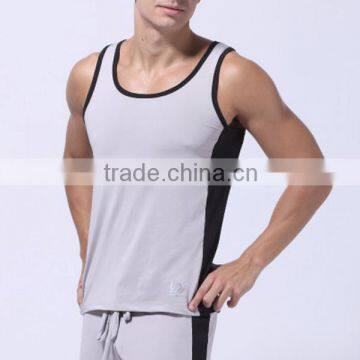 outdoor sports high quality tank top, grey and black sports singlets