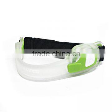 3 Light Modes 100% Brightness Fast Flash and Slow Flash Safety Reflective Belt Arm Strap Night Running LED Armband Lights photo-4