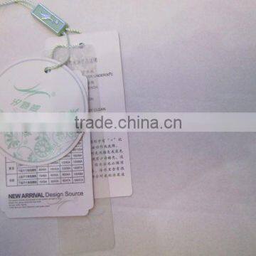 Top grade silkscreen printing logo hangtag for garment