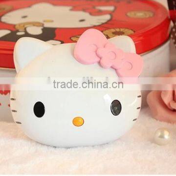 universal external portable lovely hello kitty 12000 mah power bank from shenzhen