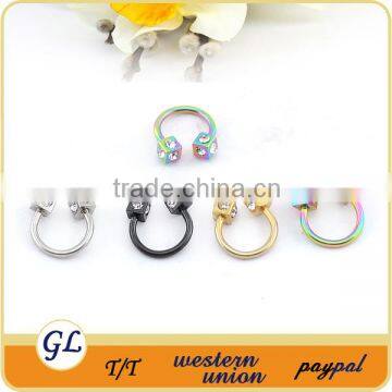 14 Gaug with Dice Top Anodized Titanium Segment Ring Titanium Segment Ring Body Jewelry BCR