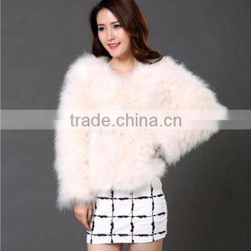 Lovely real fox fur coat mink fur coat