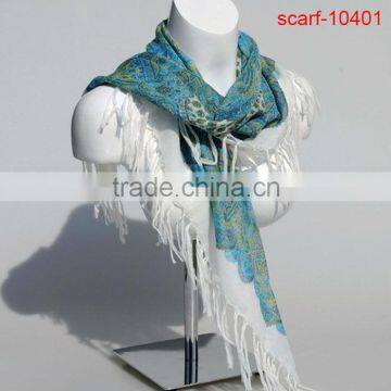 fashion 100% ployester square neck scarf