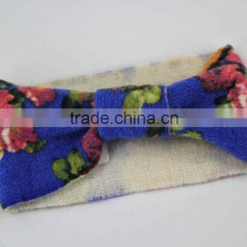 Cheap Floral Print Fabric Korean Baby Headband Kids Headbands photo-3