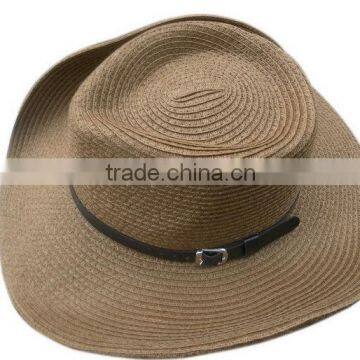 Zhejiang manufacture First Grade cool design straw cowboy hat