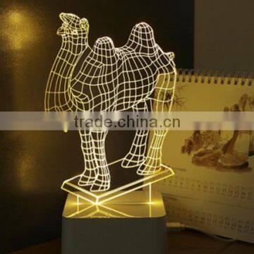 697-Camel 3d Shaping Lamp Art Decor Desk Light Led Night Light Led Energetic Saving Lamp photo-6