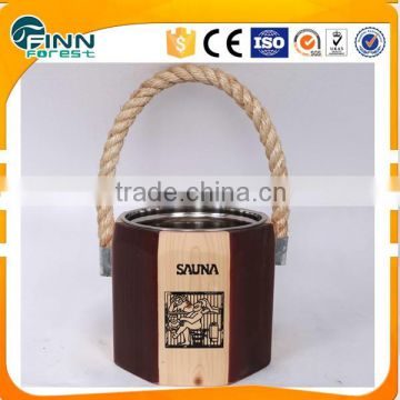 Finn Forest Guangzhou factory sauna accessories wooden sauna spa bucket