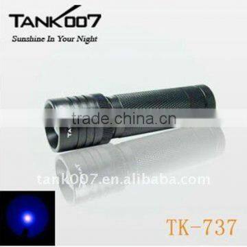 Tank007 TK737 Zoomable 3W 395nm UV Flashlight