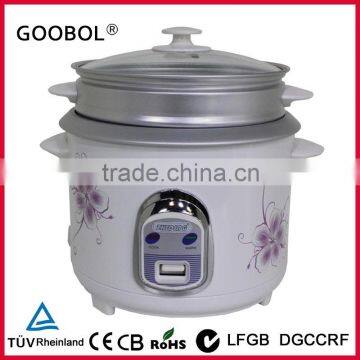 2.8L household straight type rice cooker with flower