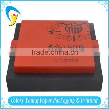 Custom Printed High Quality Wooden Rectangle Hat Box for Tea