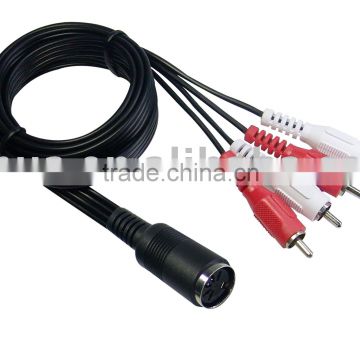 DIN5PIN Jack to 4RCA Plugs