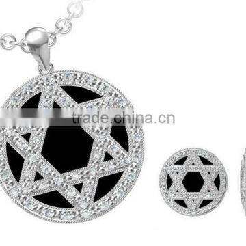 925 Sterling Silver Jewelry Set Star SC089