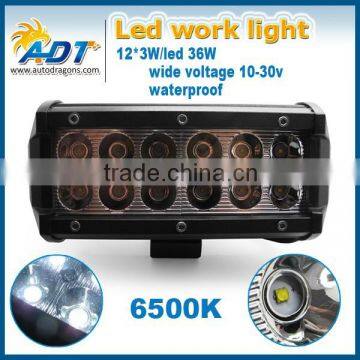 7Inch 36W CR-EE LED Work Light Flood Lamp Bar Driving Offroad 12-30V ATV SUV