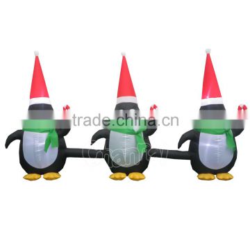 Merry christmas Cute inflatable penguin china inflatable christmas decor