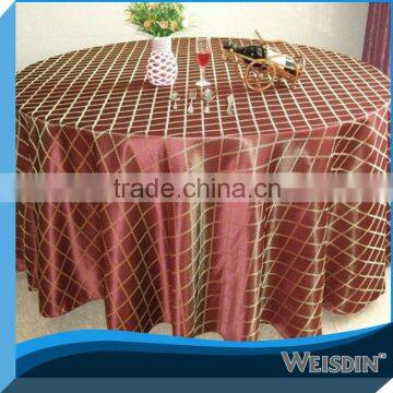 printed PVC tablecloth with nonwoven / flannel backing table cover table cloth designs