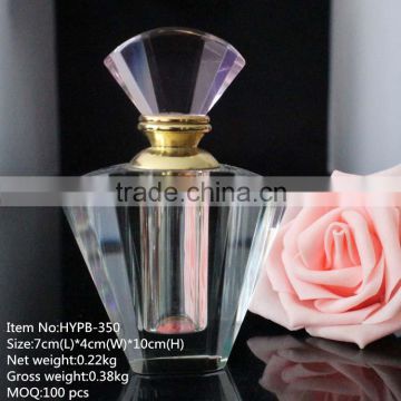 clear luxury shining crystal perfume bottle